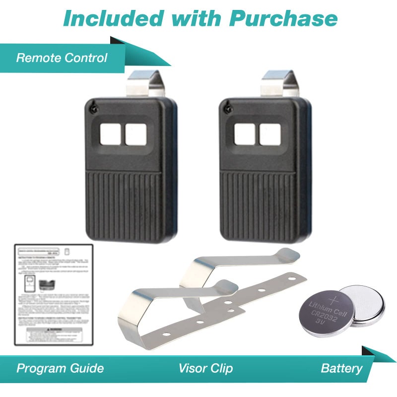 GARAGE STOP 2 Garage Door Remotes for Linear Delta 3 DT-2A DNT00017A - Image 2